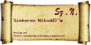 Szekeres Nikodém névjegykártya